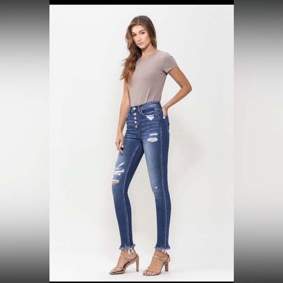 VERVET FLYING MONKEY HAYLIE DISTRESSED SKINNY JEANS ❤️NEW COLLECTION IN STORES❤️ - Picture 2 of 4